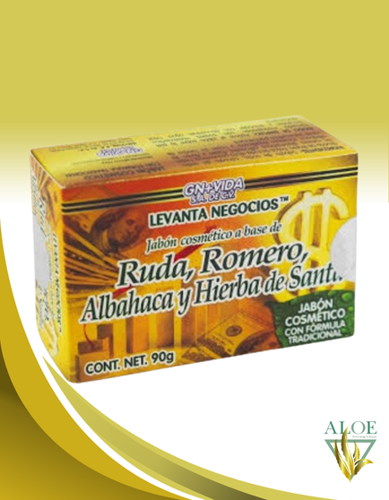 JABON DE RUDA, ROMERO, ALBAHACAR Y HIERVA SANTA