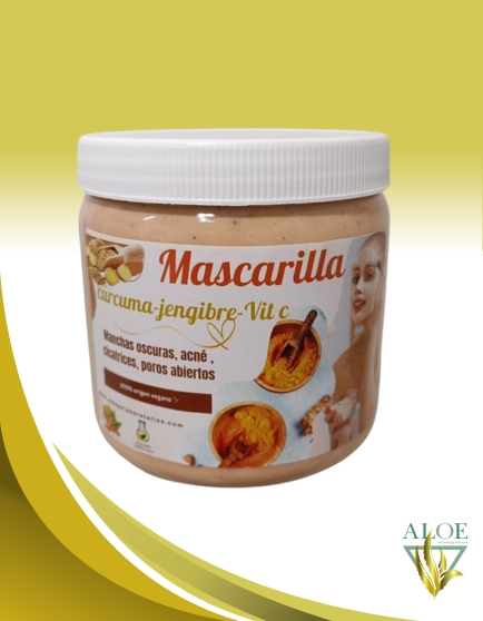 MASCARILLA DE CURCUMA JENGIBRE -VIT C