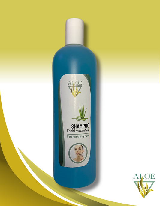 Shampoo facial con aloe Vera