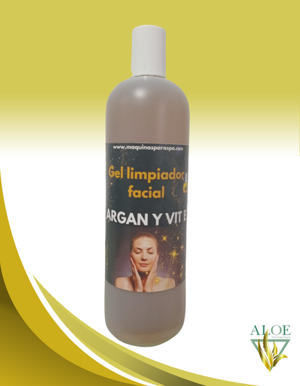 GEL LIMPIADOR FACIAL DE  ARGAN Y VIT E