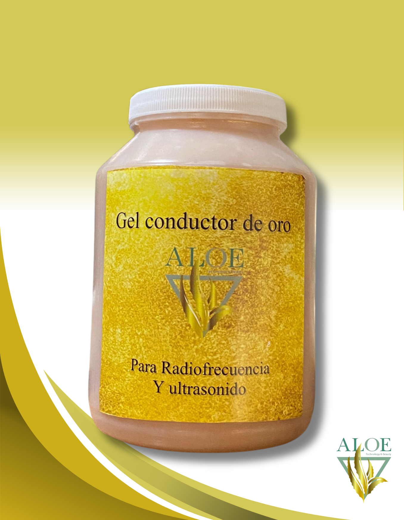 Gel conductor de oro facial