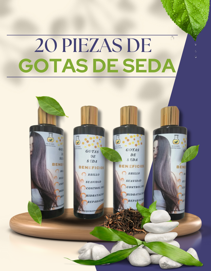 Paquete de 20 piezas de gotas de seda