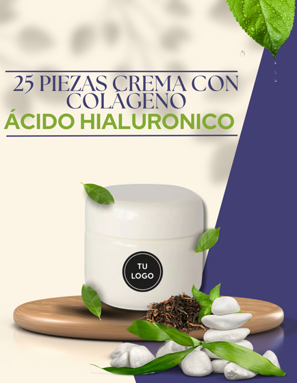 Paquete de 25 piezas de Crema con colágeno