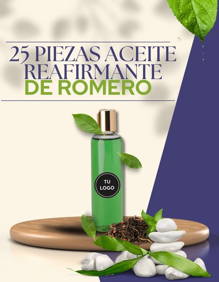 Paquete de 25 piezas de Aceite reafirmante de romero