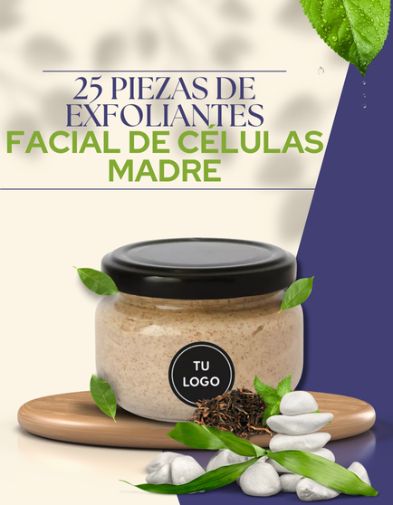 Paquete de 25 piezas de exfoliantes facial