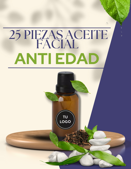 25 PIEZAS DE ACEITE FACIAL ANTI EDAD