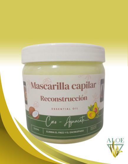 Mascarilla capilar de coco - aguacate