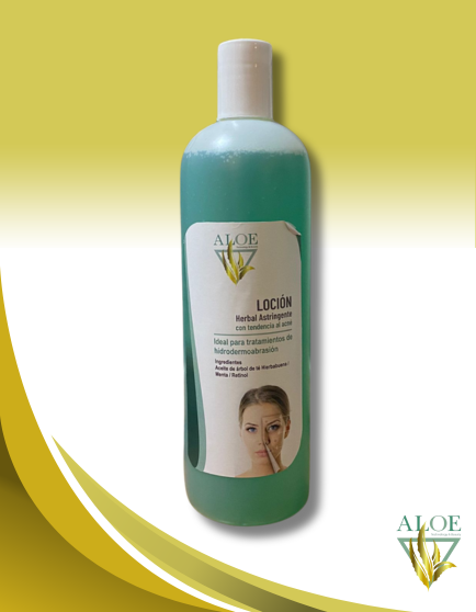 Loción herbal astringente