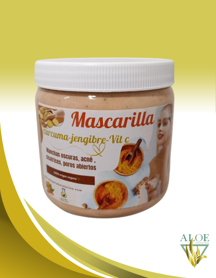 MASCARILLA DE CURCUMA  JENGIBRE -VIT C